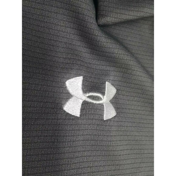 Under Armour Heatgear Polo Shirt Gray Sz 2XL Bees Softball Loose Embriodered - Picture 7 of 11
